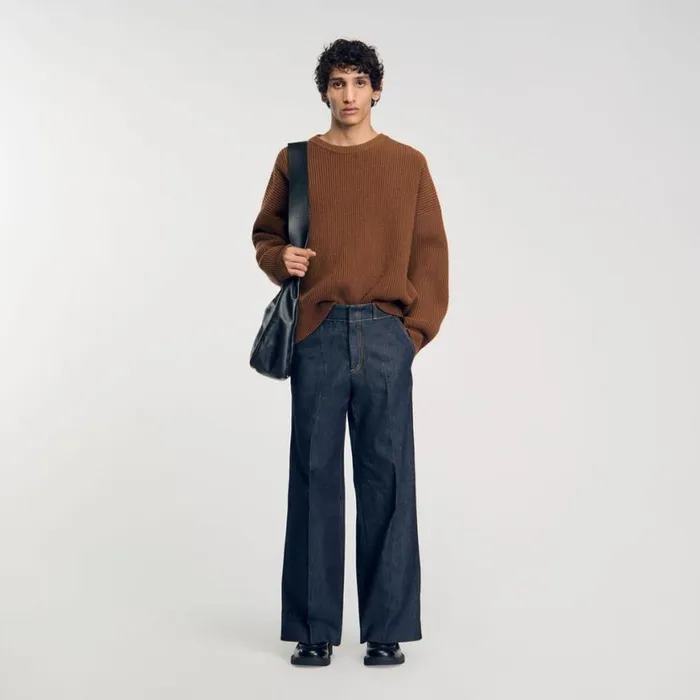 Men Jeans SANDRO Wideleg Jeans Rawdenim