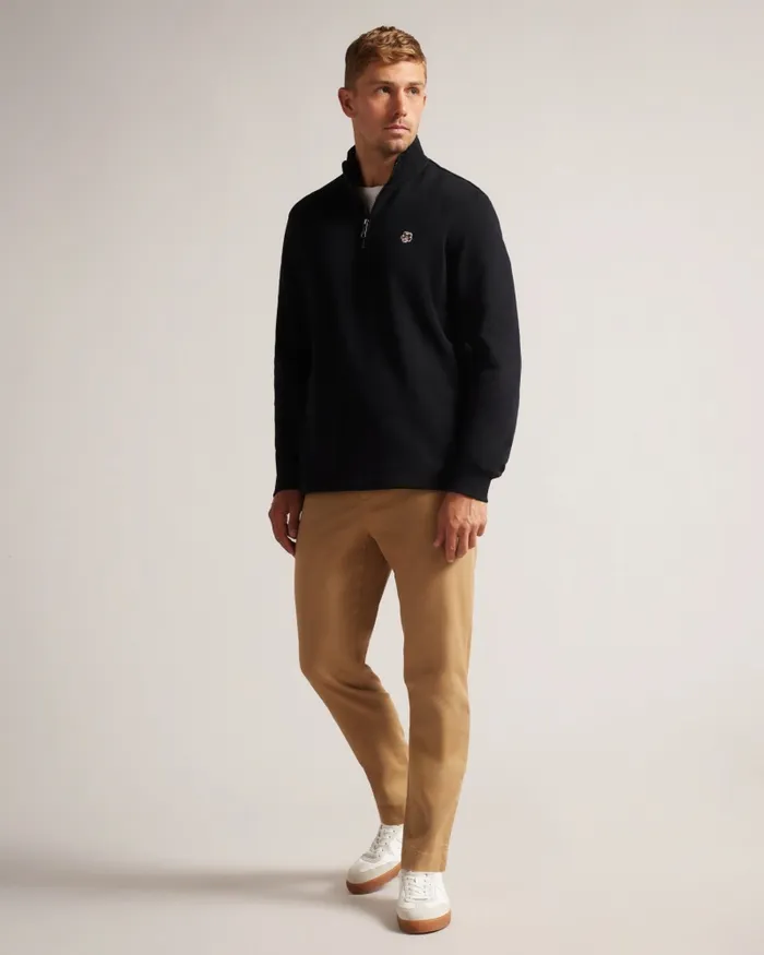 Men KILBRN 8211 High Neck Sweatshirt Black Ted Baker Jumpers and Knitwear Men KILBRN 8211 High Neck Sweatshirt Black Ted Baker Jumpers and Knitwear