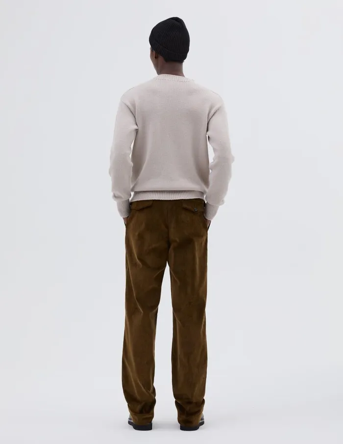 Men Knitted Sweatshirt Limestone Margaret Howell Knitwear
