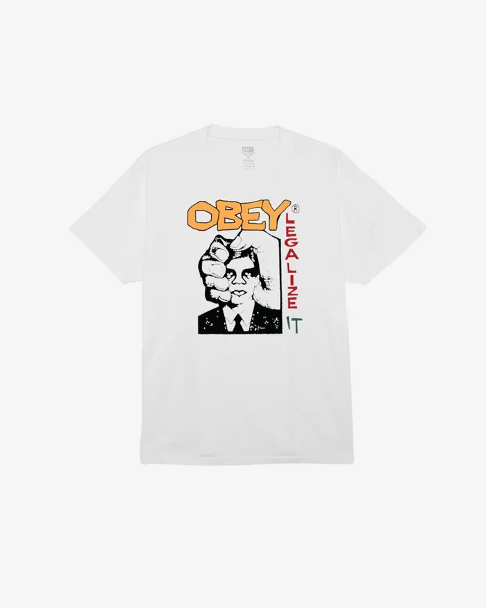 Men LEGALIZE IT PIGMENT TSHIRT Pigment Vintage Black OBEY Clothing TSHIRTS