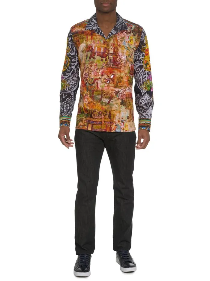 Men LIMITED EDITION THE OTTOMAN LONG SLEEVE BUTTON DOWN SHIRT Multi Robert Graham Button Down Shirts