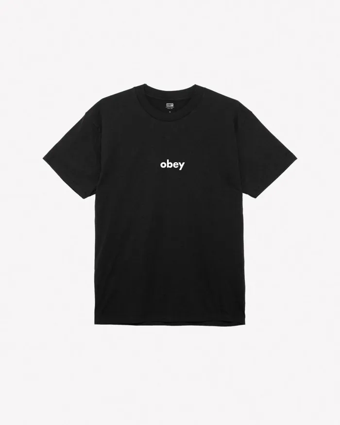 Men LOWER CASE II CLASSIC TSHIRT Black OBEY Clothing TSHIRTS