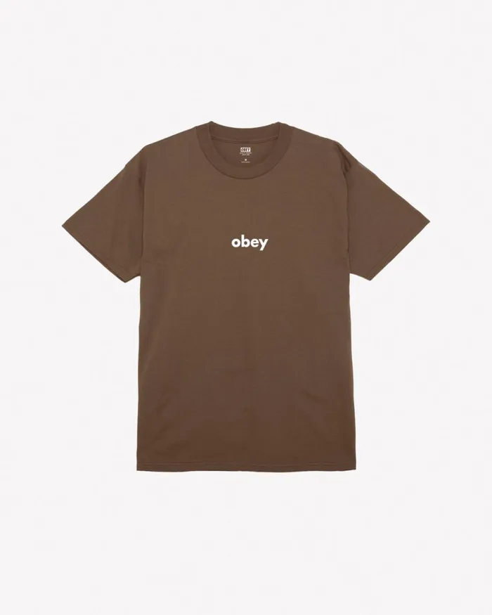 Men LOWER CASE II CLASSIC TSHIRT Black OBEY Clothing TSHIRTS