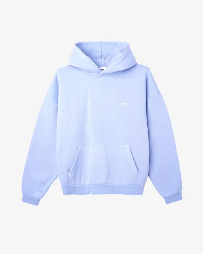 Men LOWERCASE PIGMENT PULLOVER Pigment Hydrangea OBEY Clothing SWEATSHIRTS