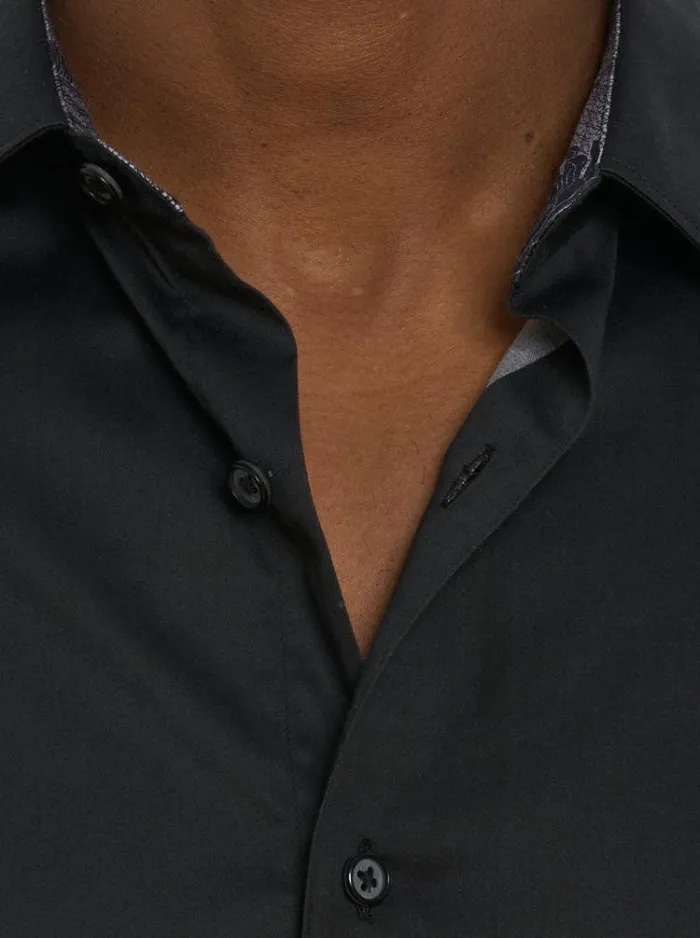 Men MAN CAVE LONG SLEEVE BUTTON DOWN SHIRT Black Robert Graham Button Down Shirts
