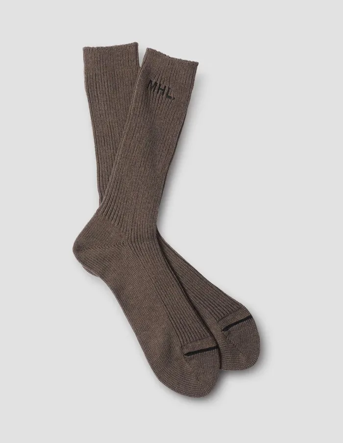 Men Mhl Sport Sock Bark Margaret Howell Socks