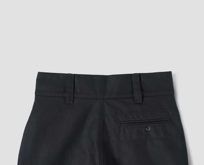 Men Mhl Wide Waistband Trouser Off Black Margaret Howell Trousers