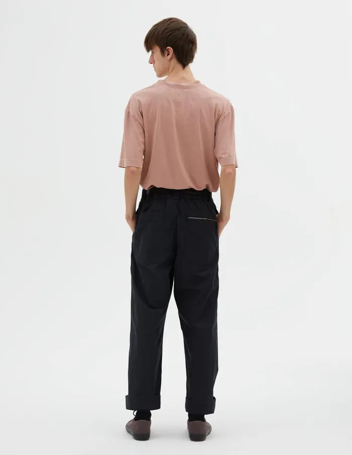 Men Mhl Zip Pocket Jogger Black Margaret Howell Trousers