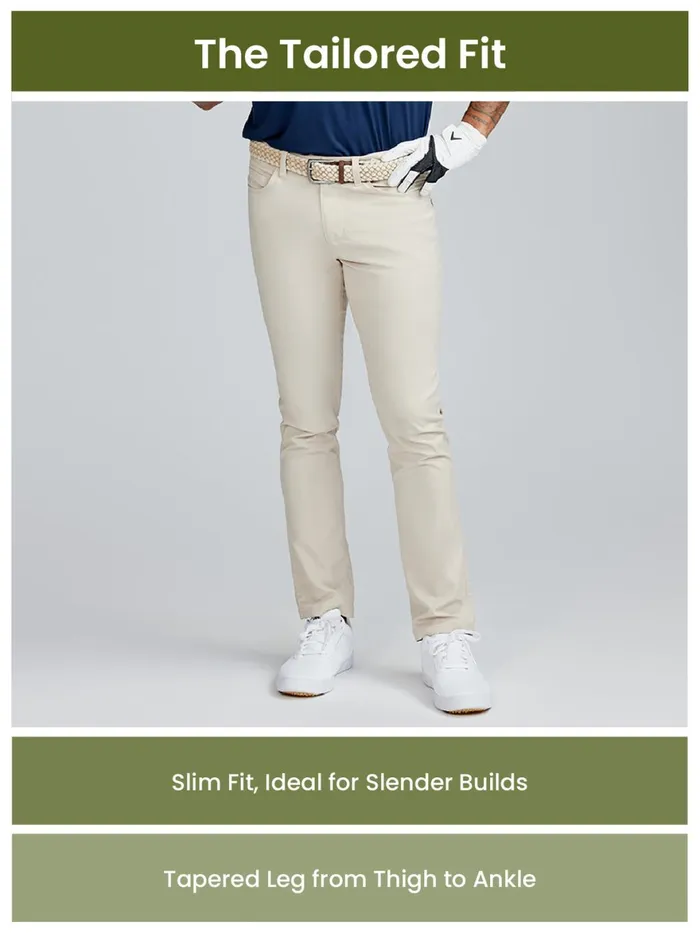 Men Motion Pant Tailored Fit 8211 Glacier Gray Tasc Performance Pants