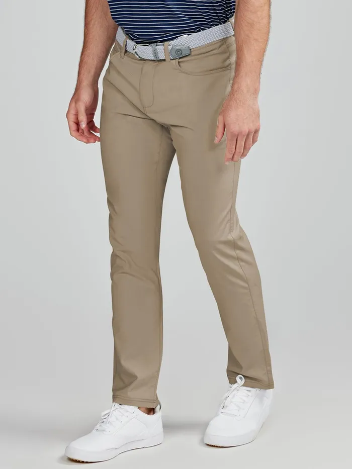 Men Motion Pant Tailored Fit 8211 MidKhaki Tasc Performance Pants