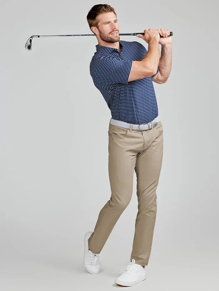 Men Motion Pant Tailored Fit 8211 MidKhaki Tasc Performance Pants