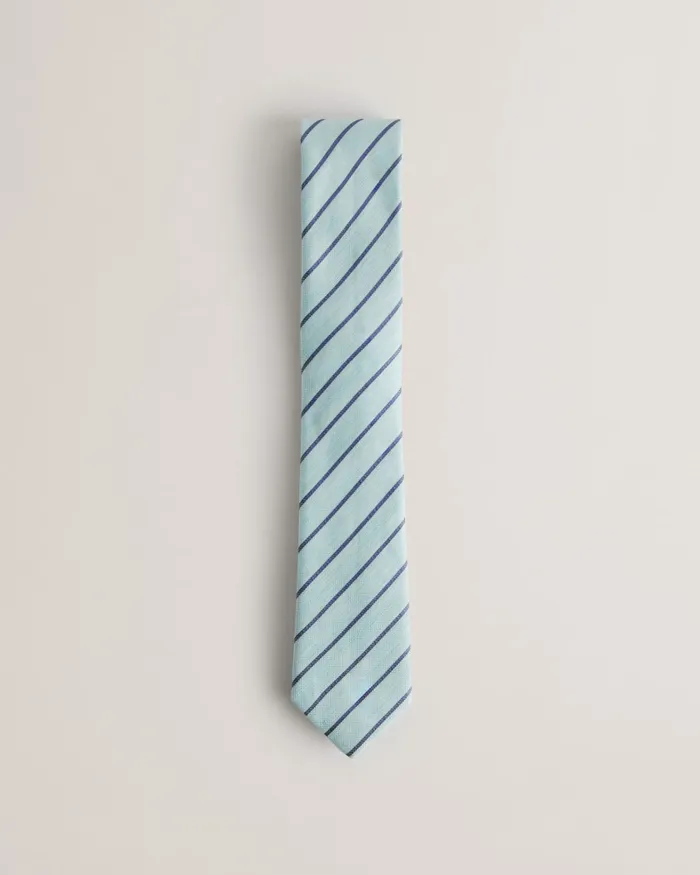Men NIELS 8211 Pin Stripe Linen Silk Tie Light Green Ted Baker Ties and Bowties Men NIELS 8211 Pin Stripe Linen Silk Tie Light Green Ted Baker Ties and Bowties