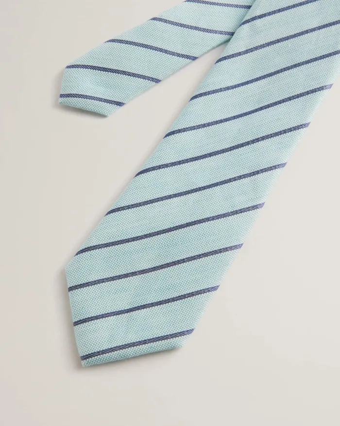 Men NIELS 8211 Pin Stripe Linen Silk Tie Light Green Ted Baker Ties and Bowties Men NIELS 8211 Pin Stripe Linen Silk Tie Light Green Ted Baker Ties and Bowties
