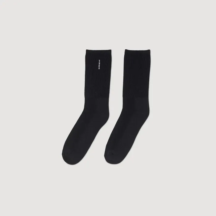 Men Other Accessories SANDRO Cotton Socks Black