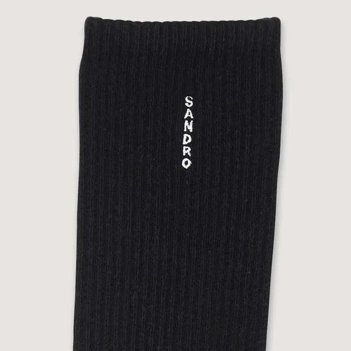 Men Other Accessories SANDRO Cotton Socks Black