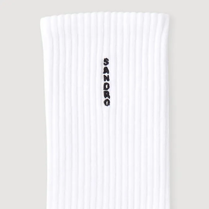 Men Other Accessories SANDRO Cotton Socks White