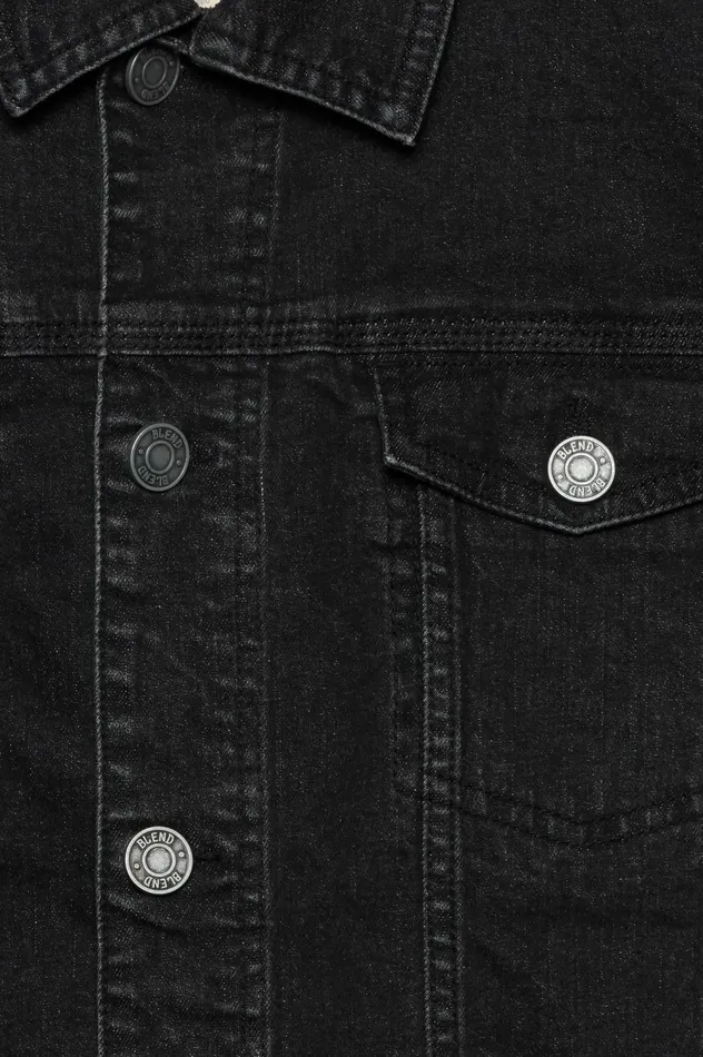 Men Outerwear Blend Outerwear Denim Black