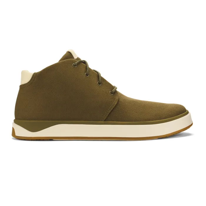 Men Papak Mens Waxed Canvas Chukka Boots Olive Olukai Waterproof
