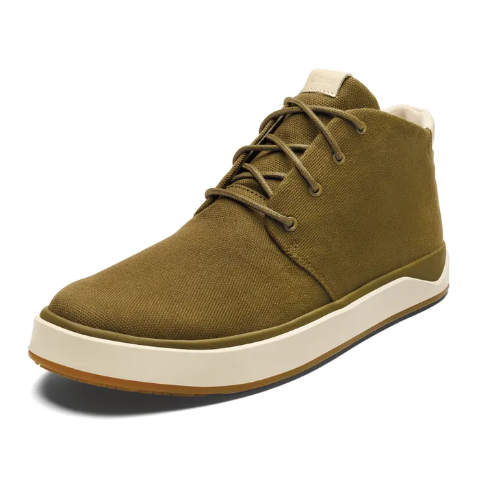 Men Papak Mens Waxed Canvas Chukka Boots Olive Olukai Waterproof