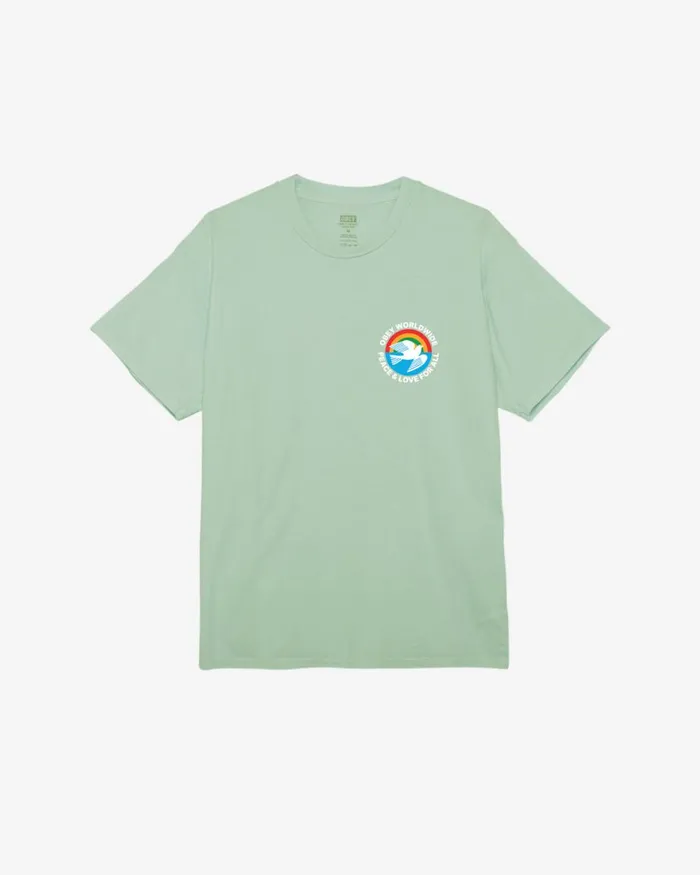 Men PEACE and LOVE FOR ALL PIGMENT TSHIRT Pigment Mocha Bisque OBEY Clothing TSHIRTS Men PEACE and LOVE FOR ALL PIGMENT TSHIRT Pigment Mocha Bisque OBEY Clothing TSHIRTS
