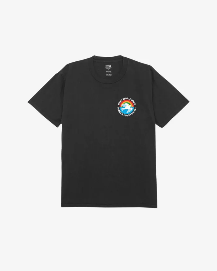 Men PEACE and LOVE FOR ALL PIGMENT TSHIRT Pigment Mocha Bisque OBEY Clothing TSHIRTS Men PEACE and LOVE FOR ALL PIGMENT TSHIRT Pigment Mocha Bisque OBEY Clothing TSHIRTS