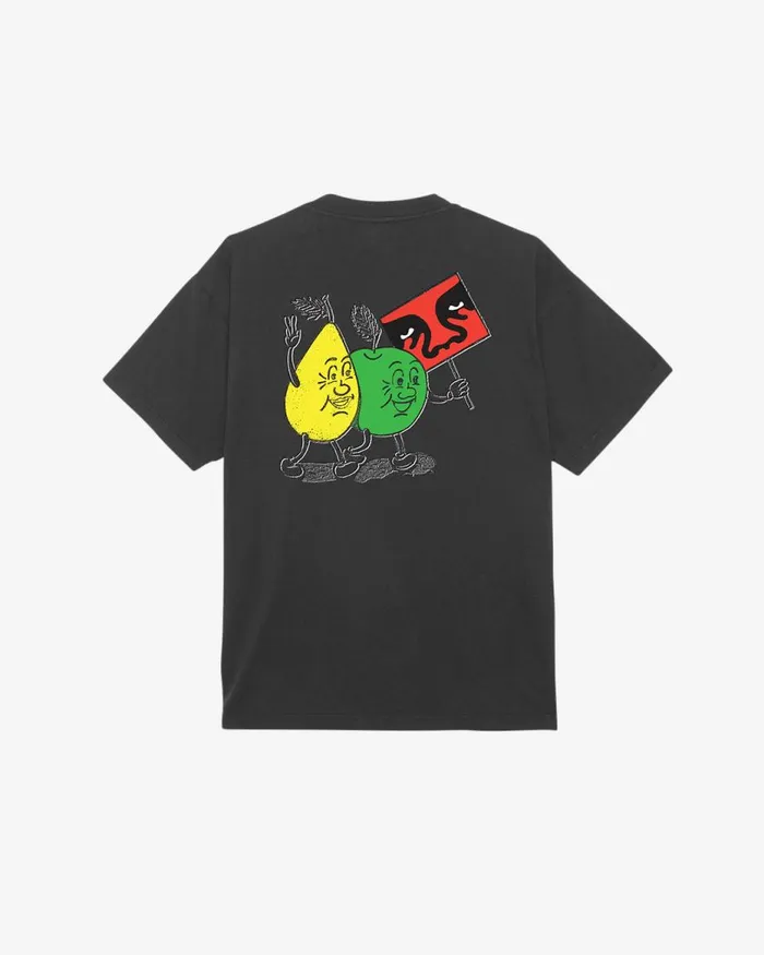 Men PEACEFUL PROTEST HEAVYWEIGHT TSHIRT Dewberry OBEY Clothing TSHIRTS