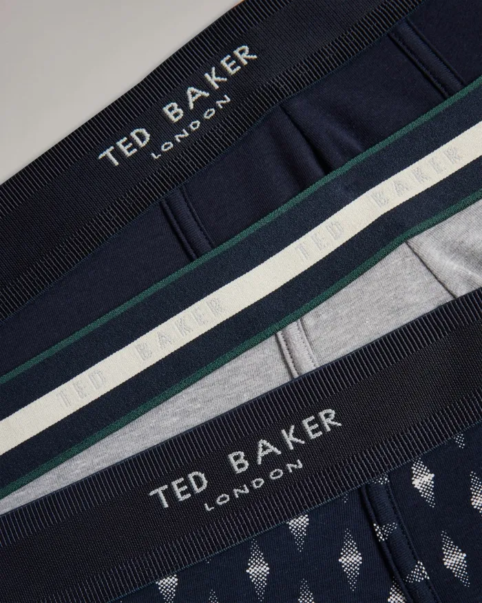 Men PEEDRO 8211 Three Pack Of Assorted Cotton Trunks Assorted Ted Baker Underwear Men PEEDRO 8211 Three Pack Of Assorted Cotton Trunks Assorted Ted Baker Underwear