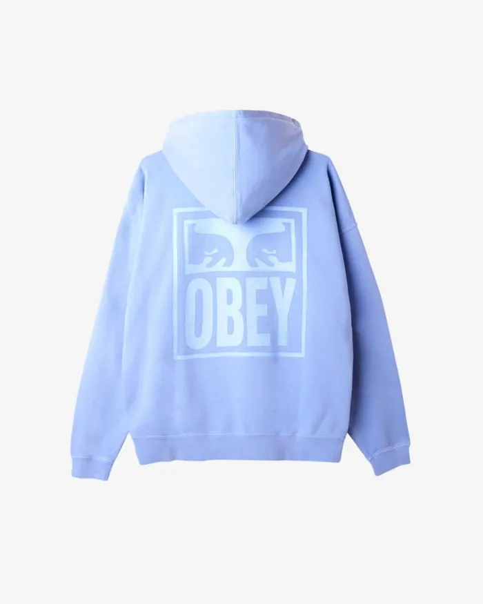 Men PIGMENT EYES ICON EXTRAHEAVY PULLOVER Pigment Shell Pink OBEY Clothing SWEATSHIRTS