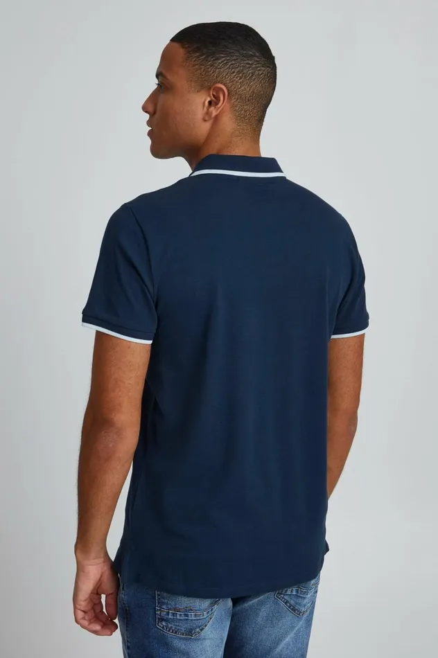 Men Polos Blend Polo Shirt Dress Blues