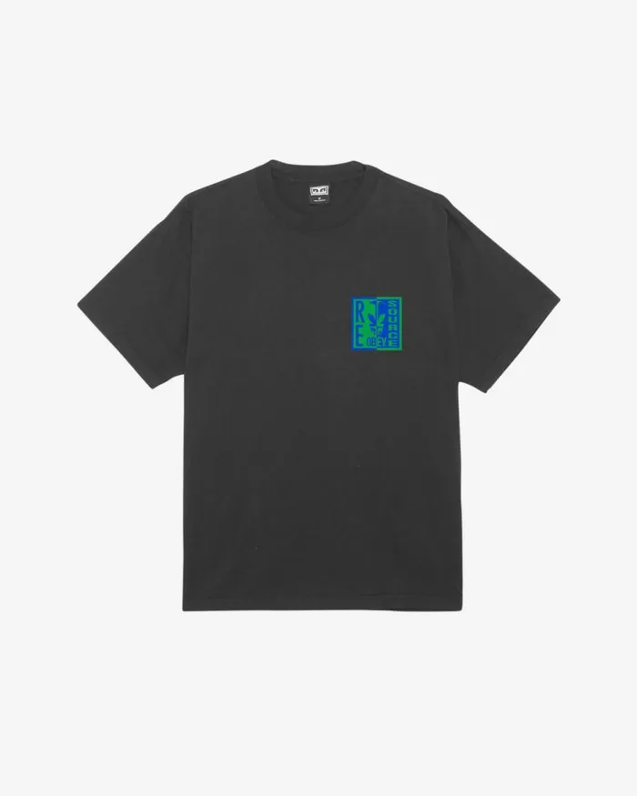 Men RE SOURCE HEAVYWEIGHT TSHIRT Silver Grey OBEY Clothing TSHIRTS