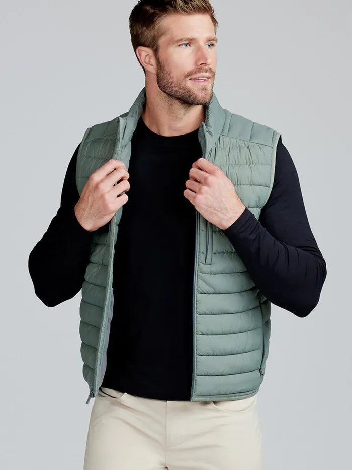 Men Response Packable Puffer Vest Tasc Performance Outerwear