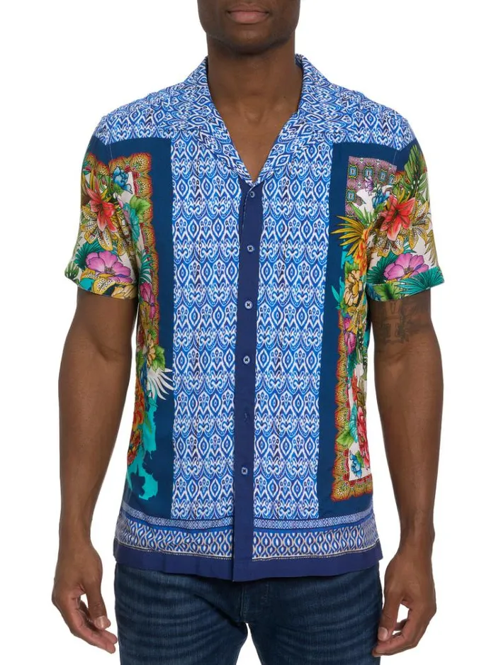 Men SHERE KHAN SHORT SLEEVE BUTTON DOWN SHIRT Multi Robert Graham Button Down Shirts