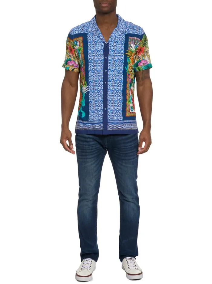 Men SHERE KHAN SHORT SLEEVE BUTTON DOWN SHIRT Multi Robert Graham Button Down Shirts