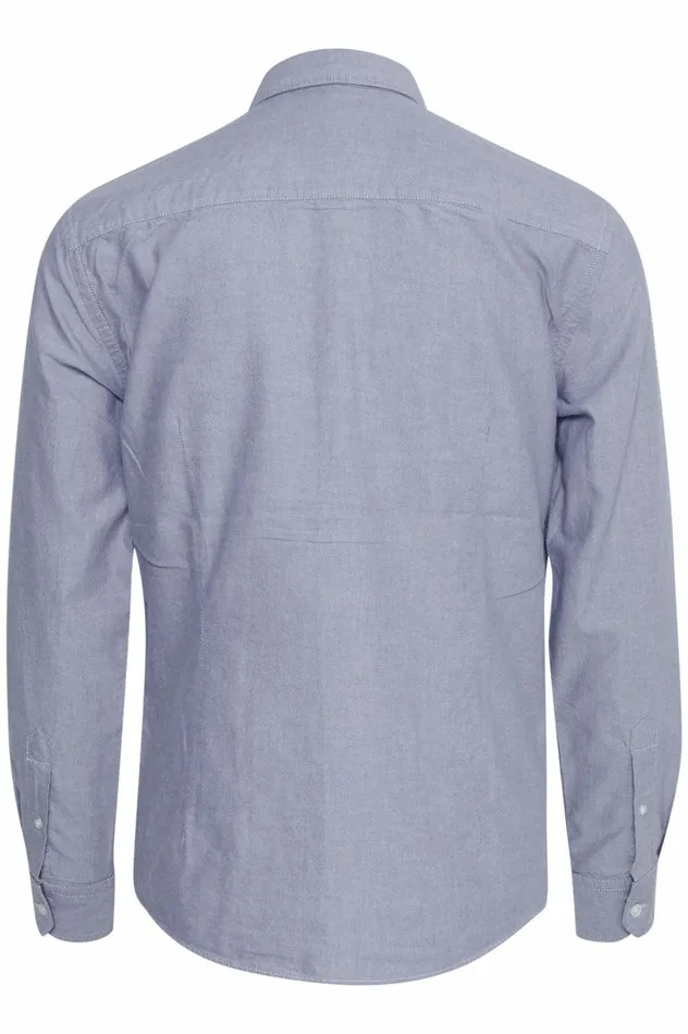 Men Shirts Blend Long Sleeved Shirt Marina Blue