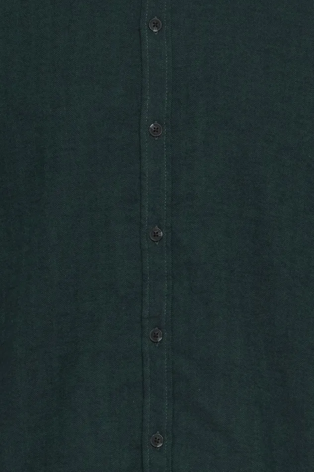 Men Shirts Blend Long Sleeved Shirt Sea Moss