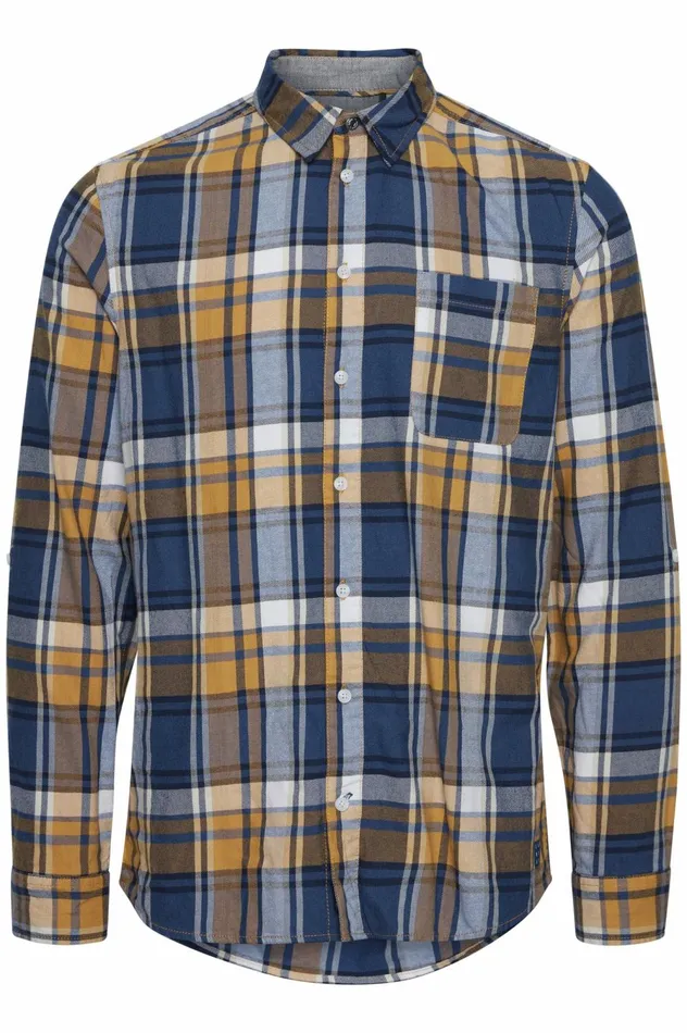 Men Shirts Blend Long Sleeved Shirt Spruce Yellow