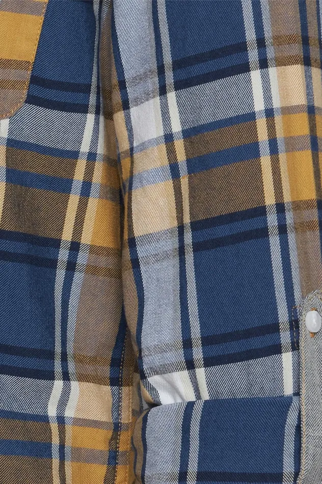 Men Shirts Blend Long Sleeved Shirt Spruce Yellow