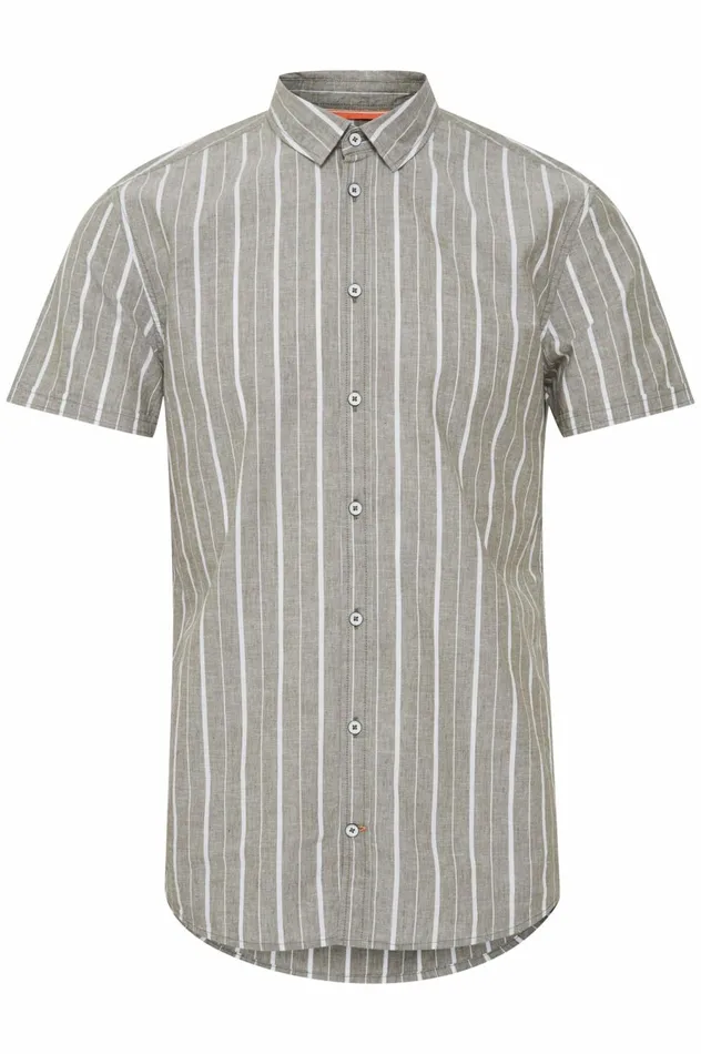 Men Shirts Blend Shirt With Short Sleev Four Leaf Clover