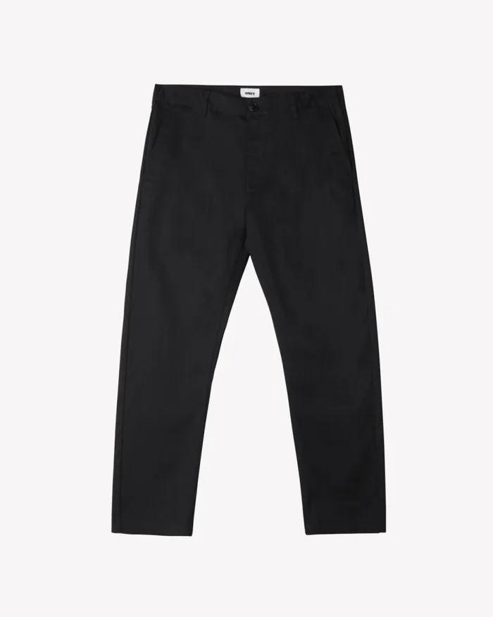 Men STRAGGLER WORK PANT Black OBEY Clothing BOTTOMS