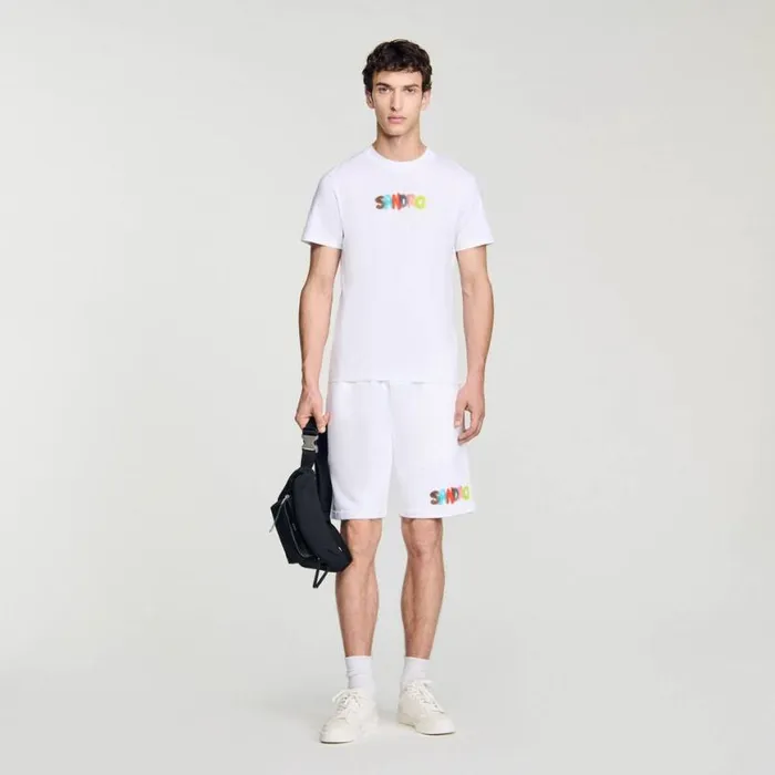 Men Tshirts and Polos SANDRO Wild Animals TShirt White