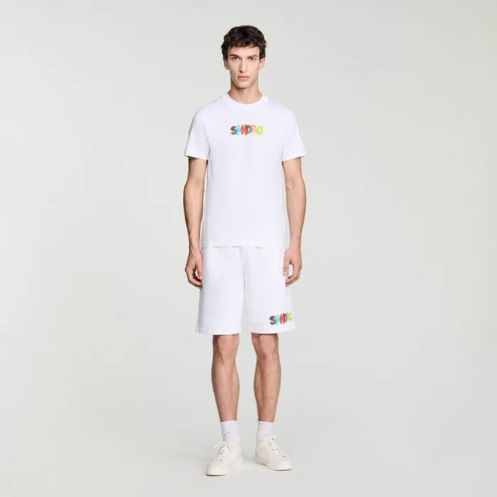 Men Tshirts and Polos SANDRO Wild Animals TShirt White
