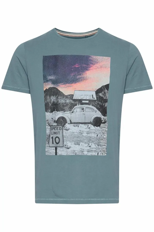 Men TShirts Blend Tshirt Bluestone