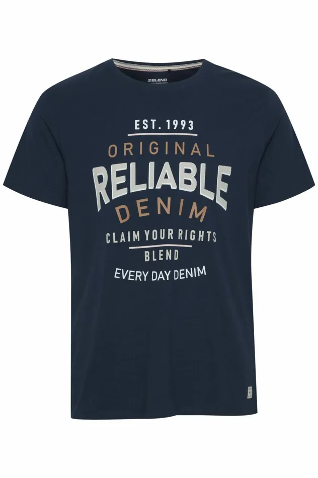 Men TShirts Blend Tshirt Dress Blues
