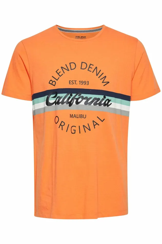 Men TShirts Blend Tshirt Dusty Orange