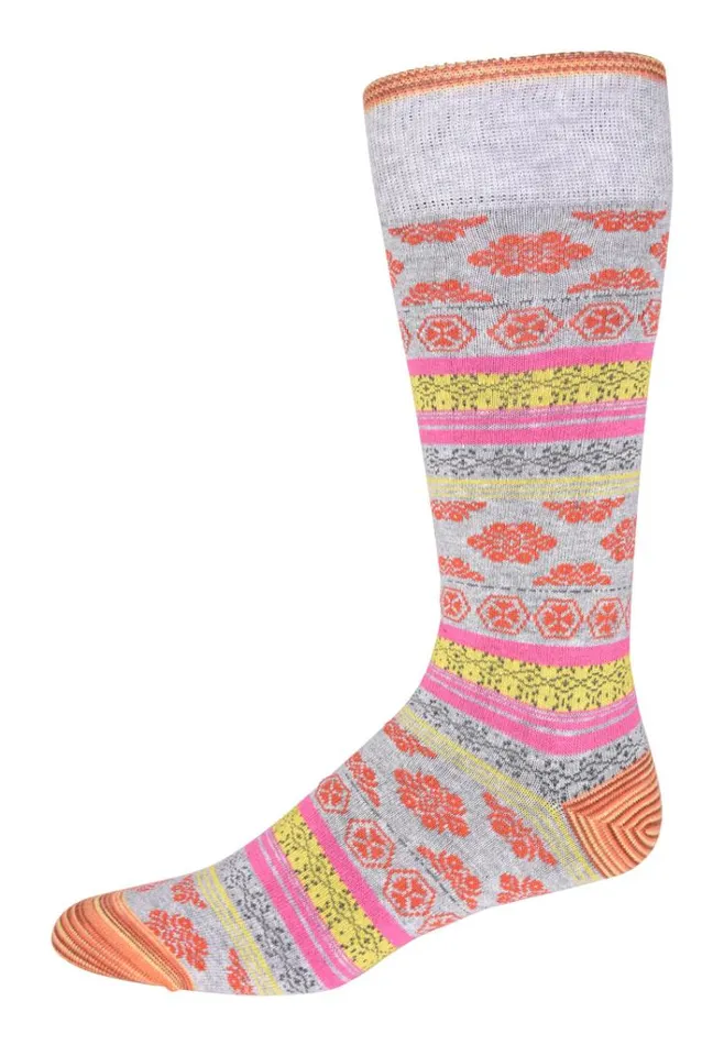 Men TAINO MENS SOCKS Light Grey Robert Graham Socks