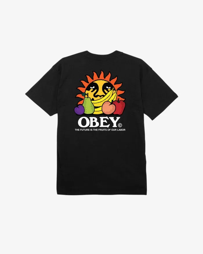 Men THE FUTURE IS THE FUITS OF OUR LABOR CLASSIC TSHIRT White OBEY Clothing TSHIRTS Men THE FUTURE IS THE FUITS OF OUR LABOR CLASSIC TSHIRT White OBEY Clothing TSHIRTS