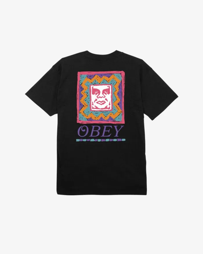 Men THROWBACK CLASSIC TSHIRT Cream OBEY Clothing TSHIRTS