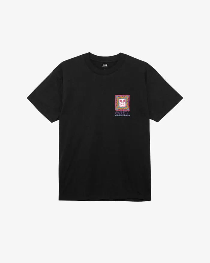 Men THROWBACK CLASSIC TSHIRT Cream OBEY Clothing TSHIRTS