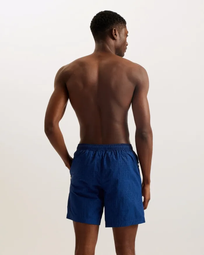 Men TJACKS 8211 T Print Mid Length Swim Shorts Dark Blue Ted Baker Swimwear and Beachwear Men TJACKS 8211 T Print Mid Length Swim Shorts Dark Blue Ted Baker Swimwear and Beachwear