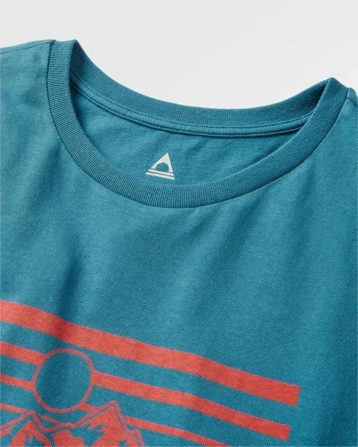 Men Tops Passenger Alp Recycled Cotton TShirt Blue Steel Blue Steel